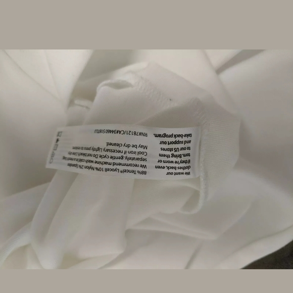 Eileen Fisher TShirt Casual White Stretc Ponte XXS - Picture 5 of 7